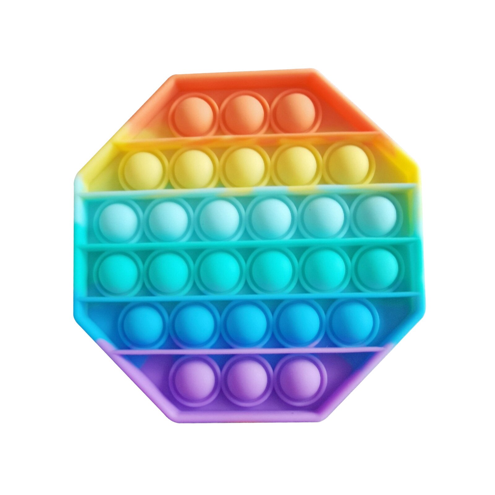 Popit Fidget Toy Push Bubble Fidget giocattolo sensoriale autismo esigenze speciali antistress e aumento della messa a fuoco morbido giocattolo antistress: B