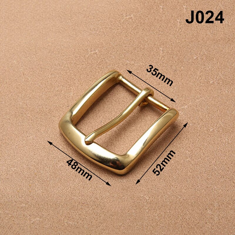 1pcs Solid Brass 35mm Belt Buckle End Bar Heel Bar Buckle Middle Center Bar Buckle Single Pin Heavy-duty for Leather Craft Strap: A1 J024