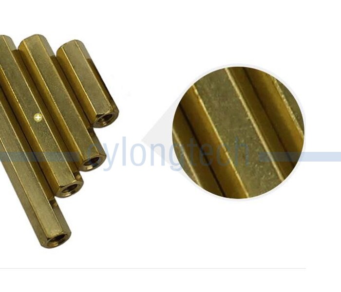 M3 * 16mm, doble paso, tuerca Hexagonal, Pilar, columna de aislamiento de aleación de cobre para la reparación de nueva