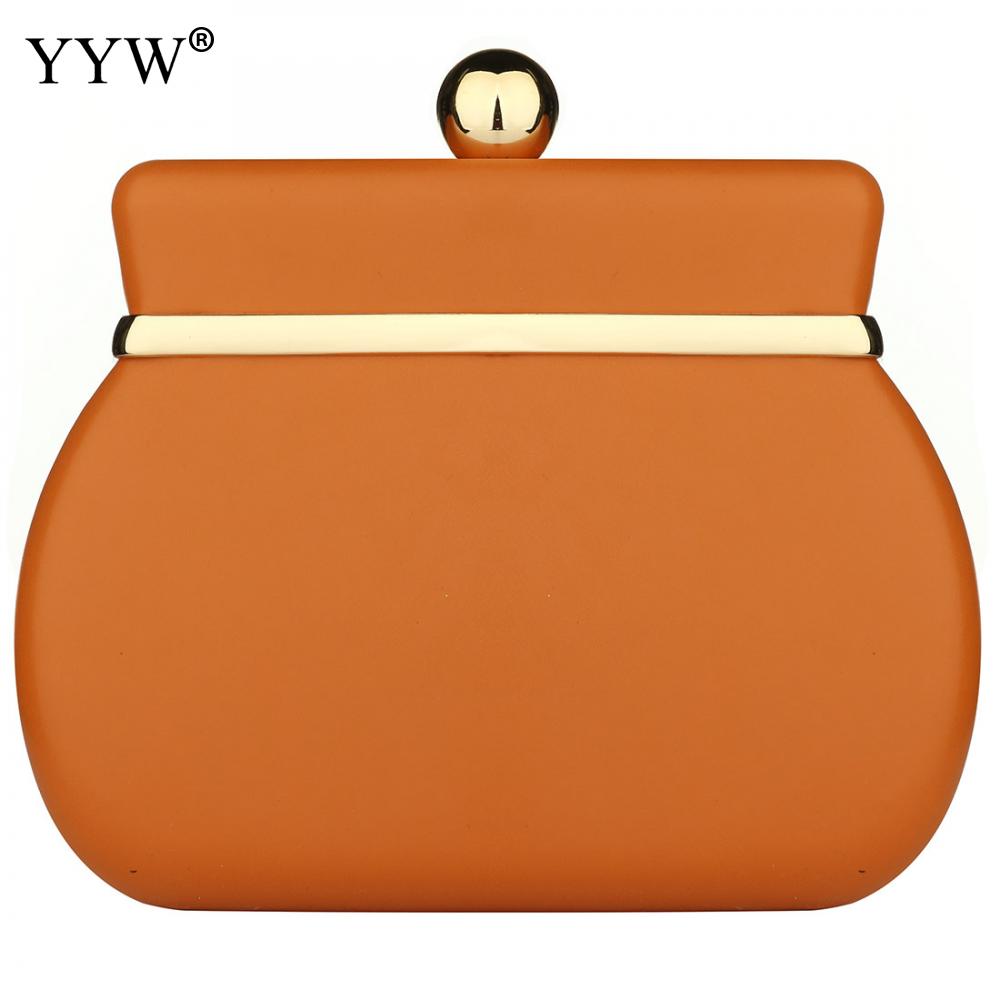 Mini Abend Kupplung Tasche Frauen Sling Schulter Taschen Weibliche Rose Gold Luxus Geldbörse Hochzeit Braut Kupplung Prom: deep orange