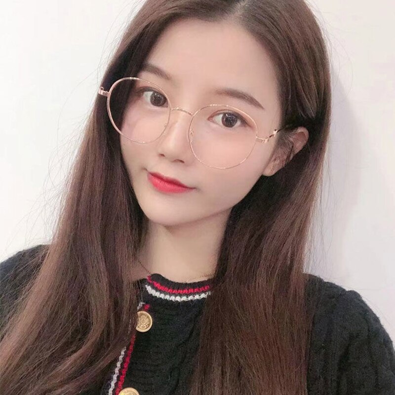Cute 3D Panda Glasses Anti-Blue Light Anti-Radiation Glasses Round Shaped for Women HSJ88