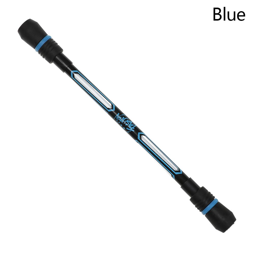 1PC Rotating Gaming Pen Anti-Skid Rolling Spinning Pen Intelligence Toy Pressure Relief Stationery Office School Writing Supply: A-blue