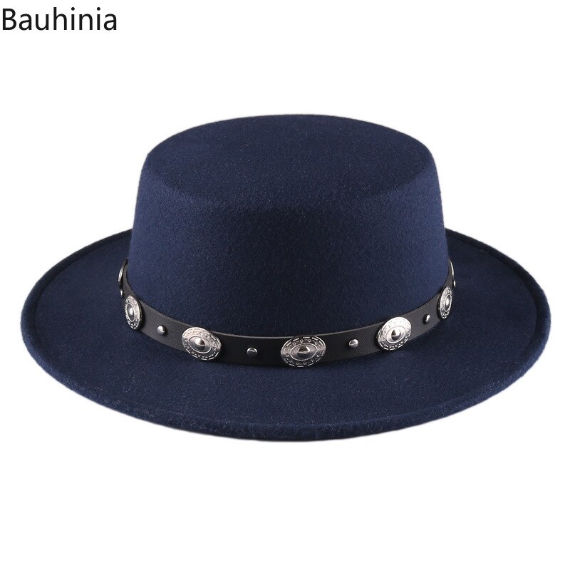 Fedora-hoed met brede rand voor dames en heren, klassieke panamahoed, pet, vilten jazz-pet met band (hoofdomtrek: 56-59 cm/22-23 inch) zwart