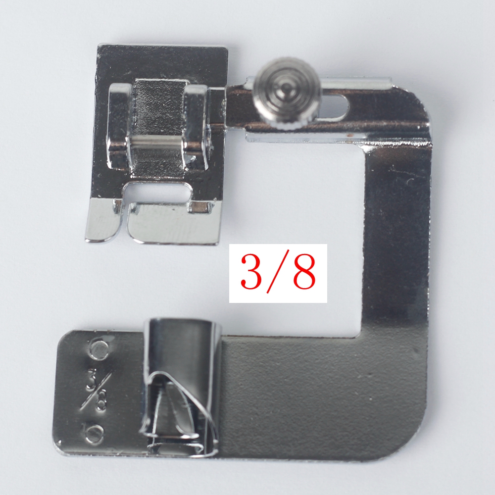 7 taille pied rouleau de tissu #6290-2/3/4/5/6/7/8 Machine à coudre domestique Hemmer pied roulé ourlet pied Snap on pour chanteur frère: 6290-3