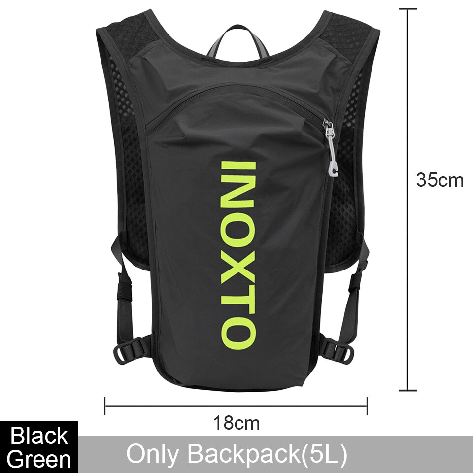 LOCAL LION 6L/5L Cycling Bag Men's Women Riding Waterproof Breathable Bicycle Backpack,Bicycle Water Bag,Bicycle helmet: D-Black Green