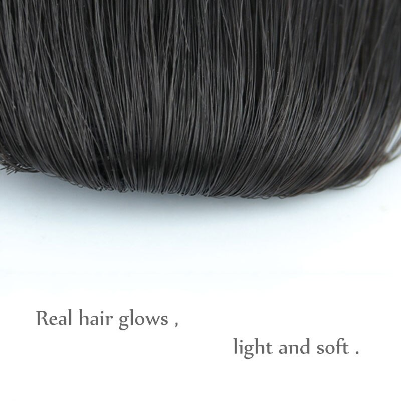Gordijn Pony Haarstuk Synthetische Pruik Voor Vrouwen Party Natuurlijke Haar Kleur Zwart Bruin Clip In Hair Extension Fringe Koreaanse stijl