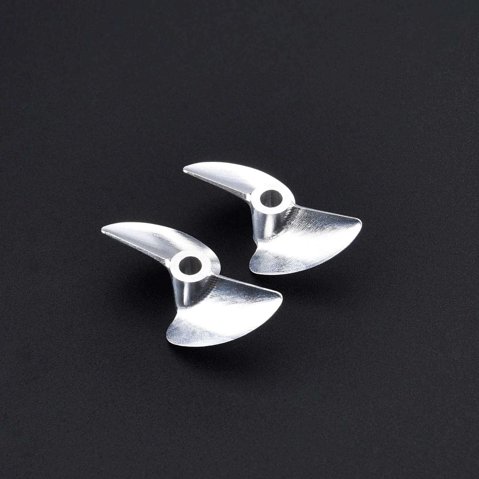 Hélices en aluminium pour bateau RC CNC, 2 pales, D30/32/33/34/35/36/37/38/39/40/41/42/43/44/45mm vis pour arbre d'hélice, 4mm