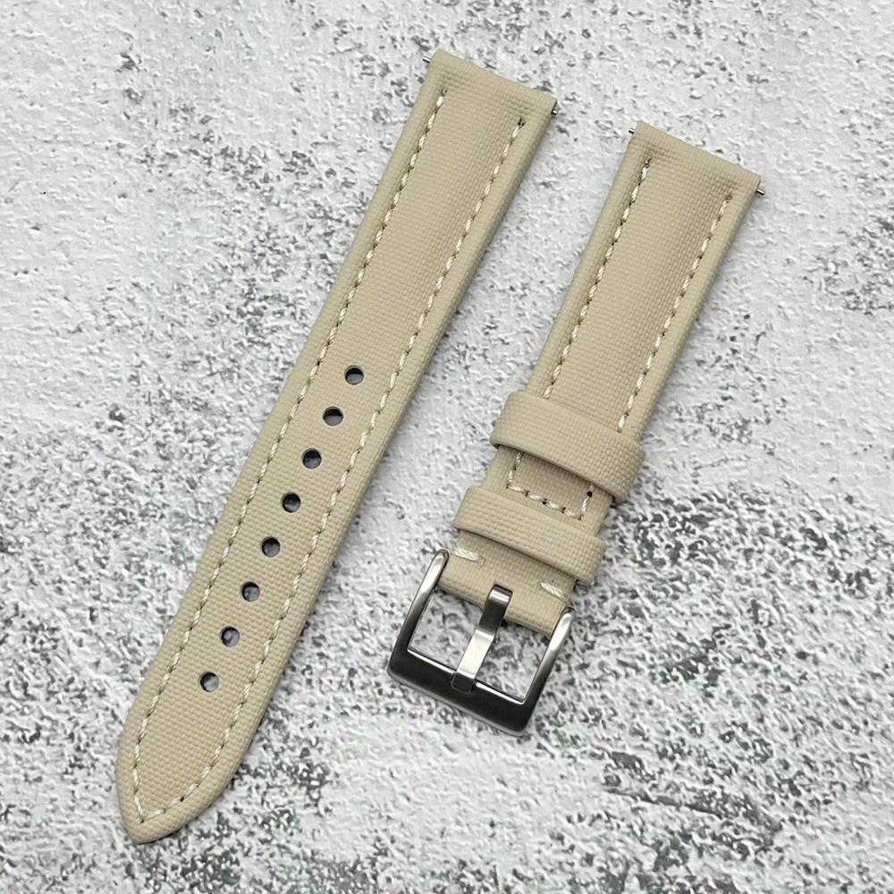 Waterdichte Canvas Horlogeband 18mm 19mm 20mm 21mm 22mm Stof Met Lederen Quick Release Horlogeband heren Polsband Accessoires: Steenkool zwart / 24mm