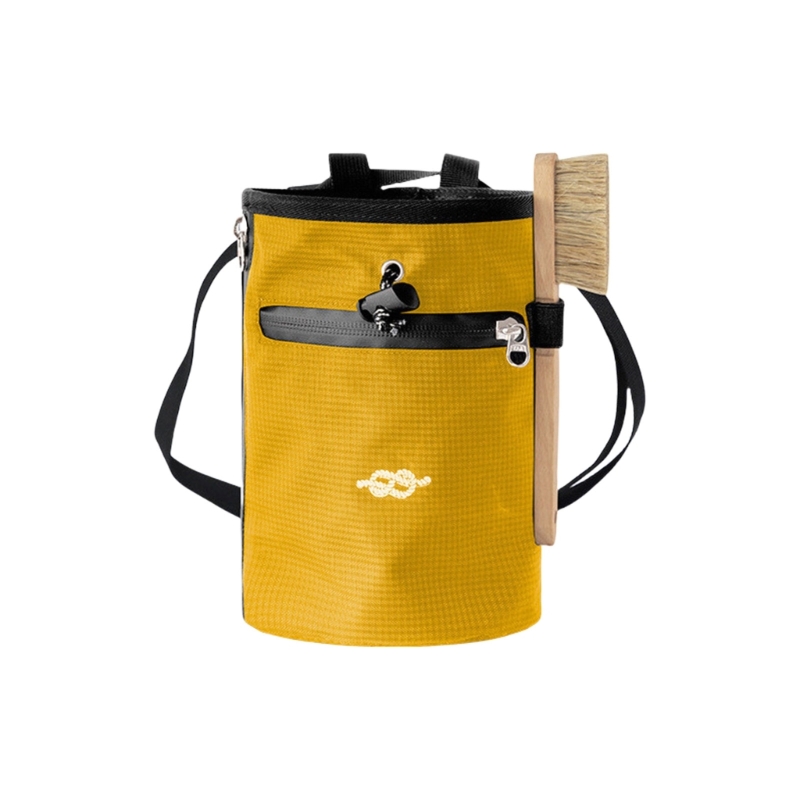 652F Klettern Kreide Tasche Fitness Fitnessstudio Gewichtheben Jagd Bouldern Tasche: Gelb
