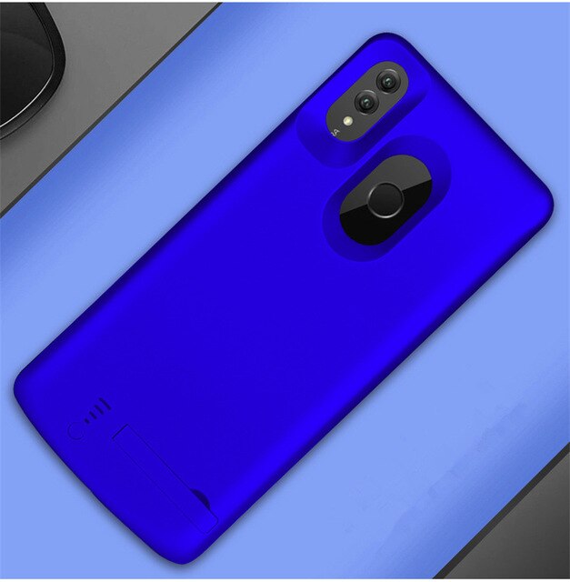 5000/6000Mah Power Bank Cover Voor Huawei Honor Note 10 Draagbare Batterij Oplader Case Voor Huawei Honor Play power Opladen Case: Blue For Note 10