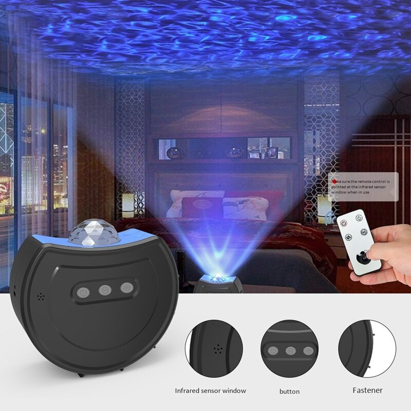 Led Galaxy Projector for Room Decor Usb Sky Starlight with Remote Control Theater Lighting Night Light Mood Ambiance