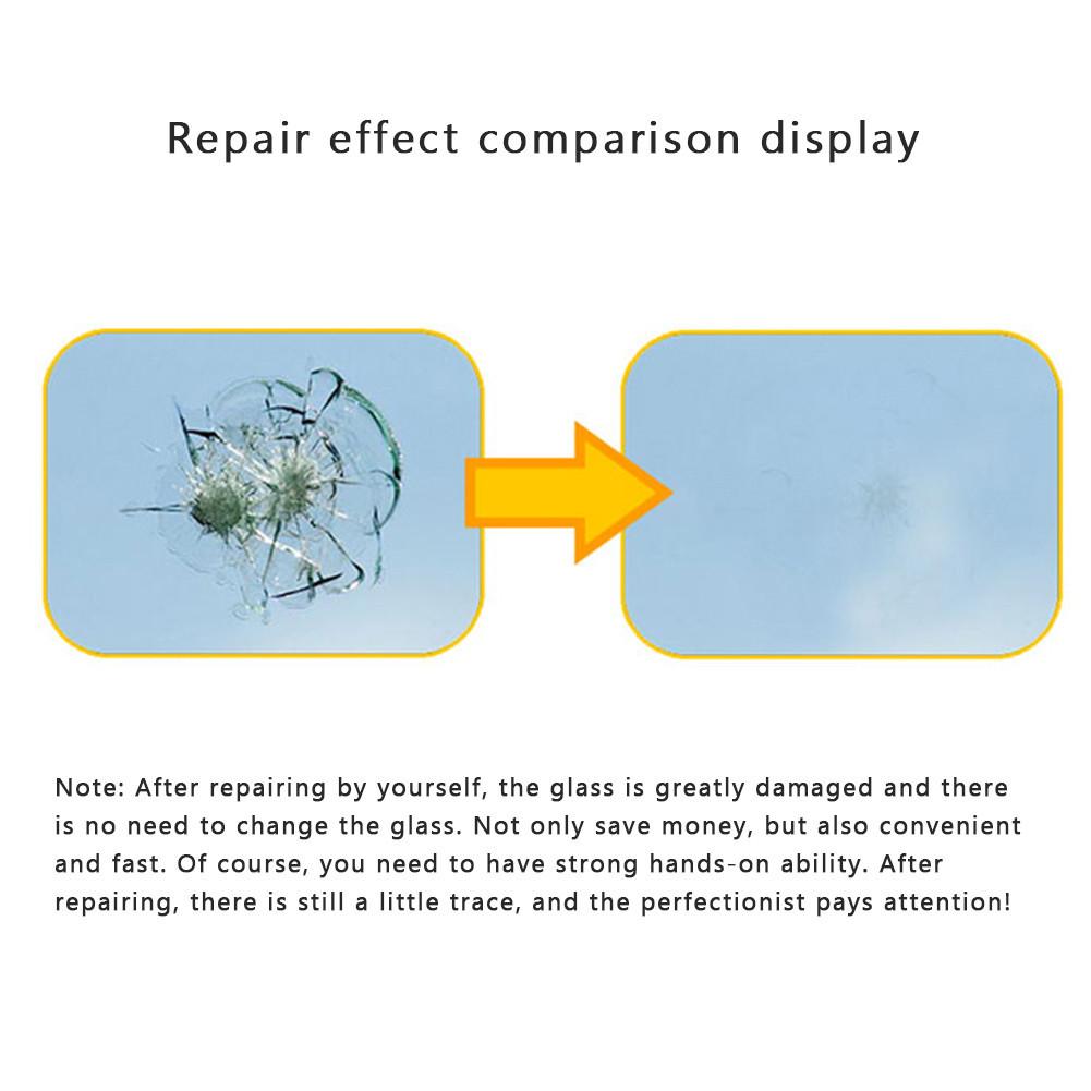 Car Repair Kit Agent Windshield Repair Kit DIY Car Tool Glass Scratch Crack Restore Window Glass Repair Resin Curing Glue