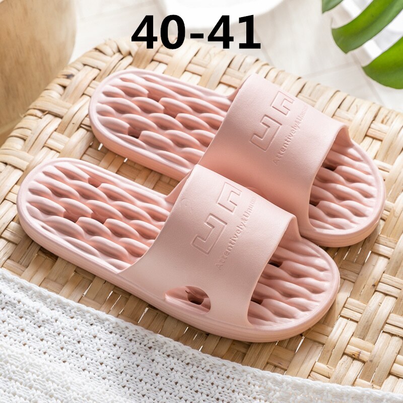 Zapatillas Xiaomi EVA de verano para hombre, sandalias deslizantes antideslizantes para baño, chanclas suaves, zapatillas de masaje para el hogar: Pink 40-41