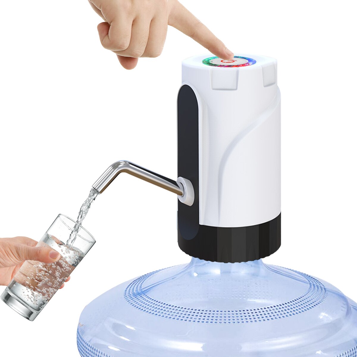 Automatische Elektrische Wasser Dispenser Tragbare Druck Pumpe Multi-interface Trinken Flasche Wiederaufladbare Wasser Pumpe Maschine: 1