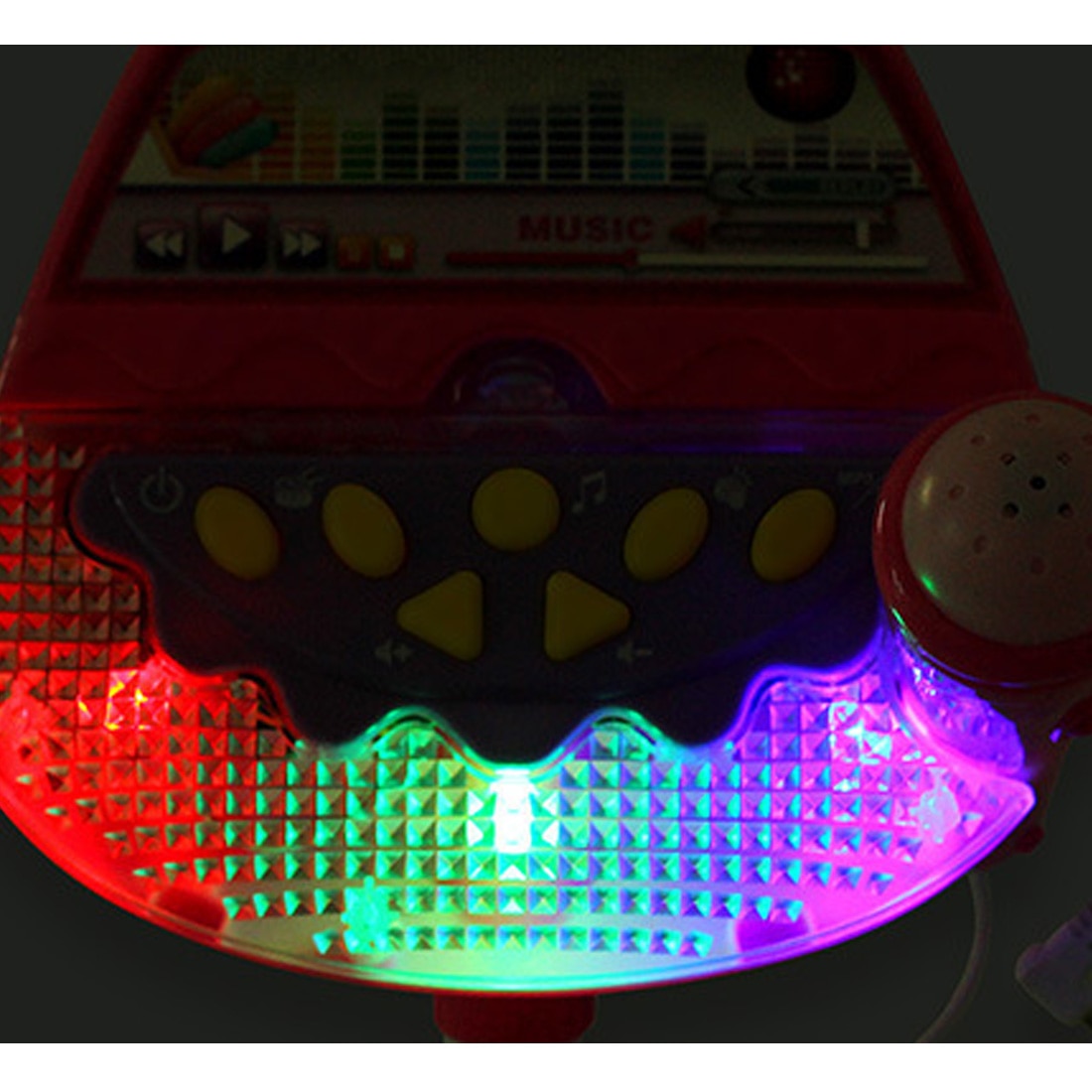 Support de jouet musical pour enfants, microphone de karaoké réglable