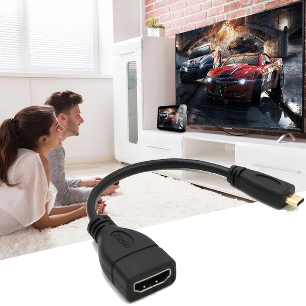 micro hdmi to hdmi male to female small to large conversion HD HD line cable D-TYPE line 3D4K V5U8