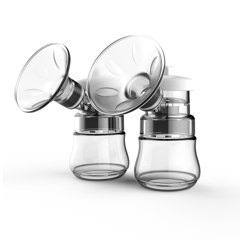 Bomba de mama elétrica inteligente bilateral grande sucção silencioso dispositivo de bombeamento de mama automático 9-ajuste de velocidade anti-retrofluxo