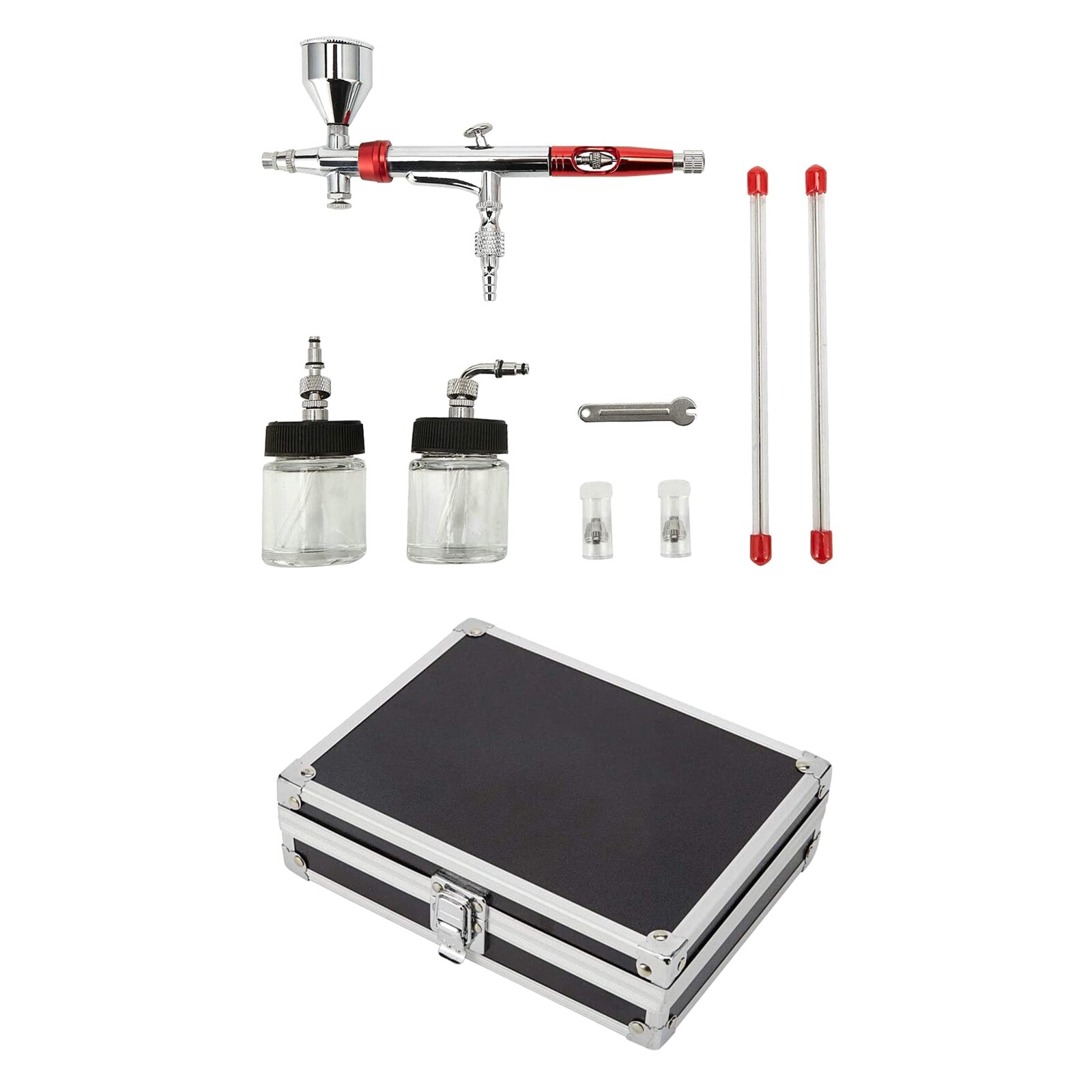 1einstellen Professionelle Airbrush einstellen mit 3 Düse Bausatz Schwere-Futter Airbrush Kunst