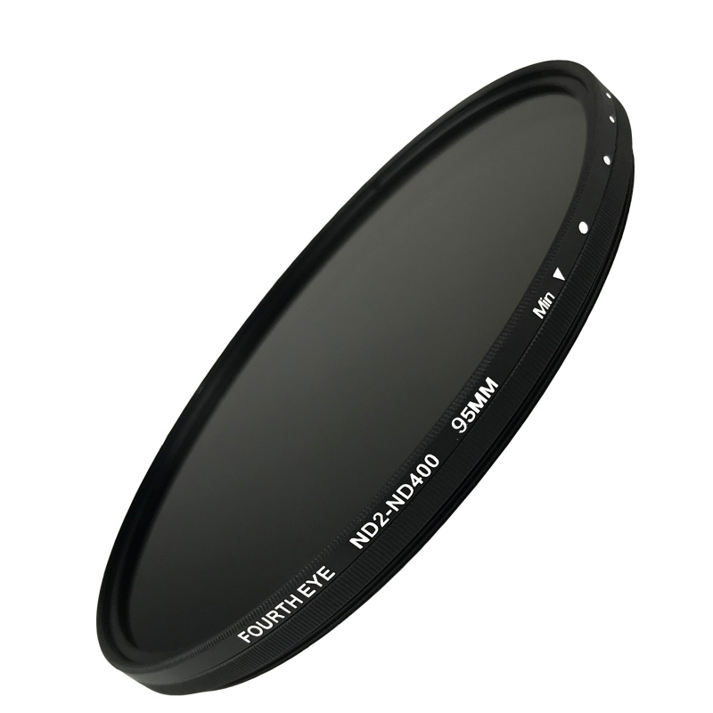 ND Lens 95mm Variable ND2-ND400 Neutral Density Filter Fader ND Adjustable Optical Glass Lens Apply to 95mm camera lens