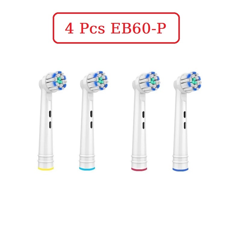 4/8/12 Pcs Electric Toothbrush Replacement Heads Soft Bristles Tooth Brush Head For Oral B Toothbrush Nozzles Oral Clean Care: Silver