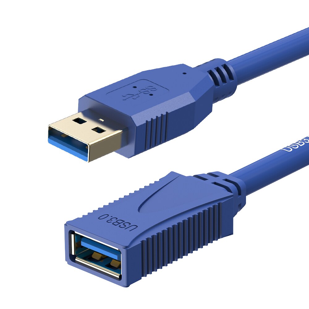 USB Extender Cable USB 3.0 Cable USB Flash Drive Cable 5M for PC Keyboard Webcam GamePad USB3.0 Data USB OTG HUB Extension Cord: 2m / Blue