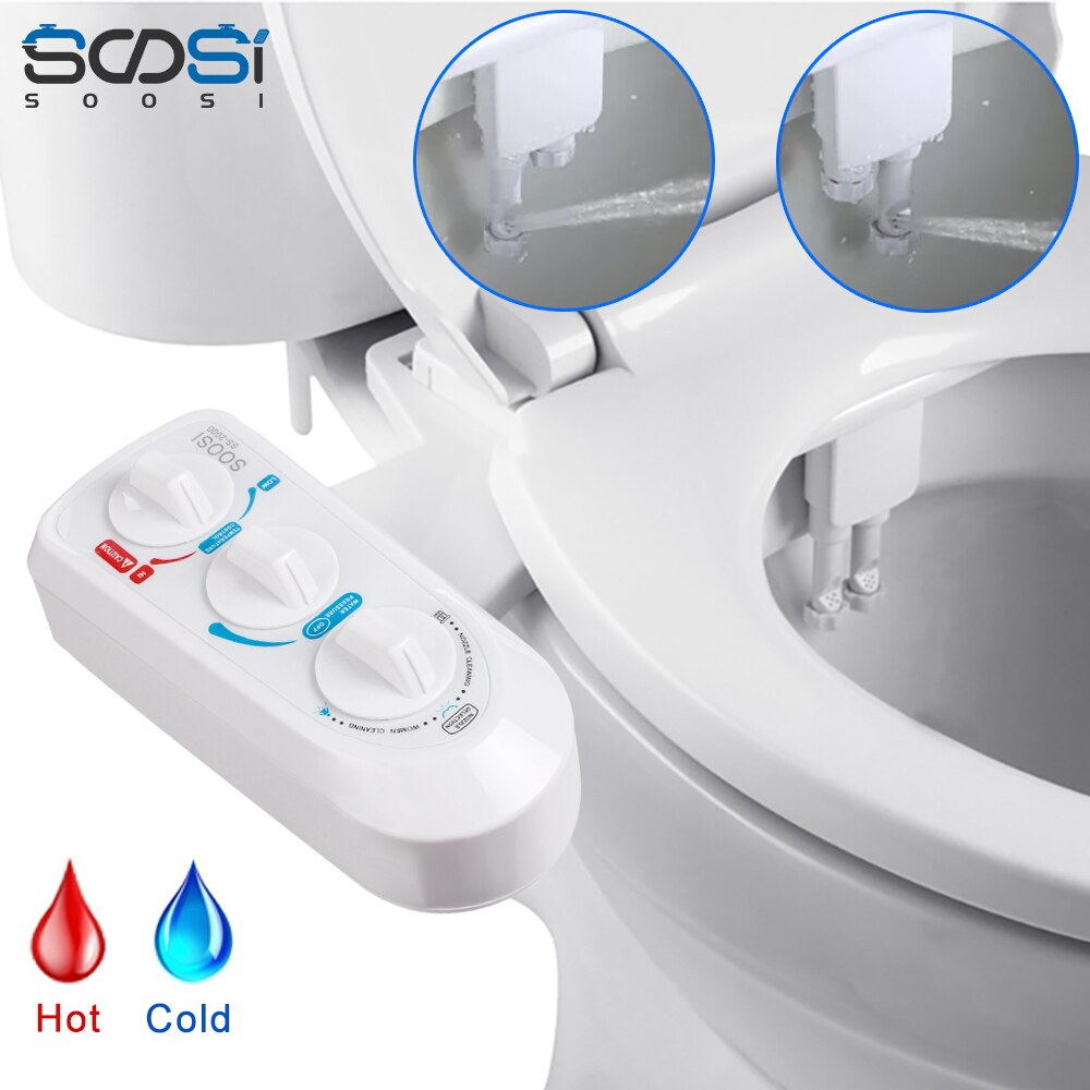 Wc Doorspoelen Sanitaire Apparaat Bidet Toilet Seat Praktische Toilet Sproeier Nozzle Bidet Deel Schoonmaken Adsorptie SS2000
