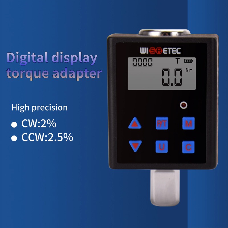 Electronic Digital Display Torque Adapter 0.3-340NM Torque Meter Connector Wrench Torque Measurement Auto Repair Tool