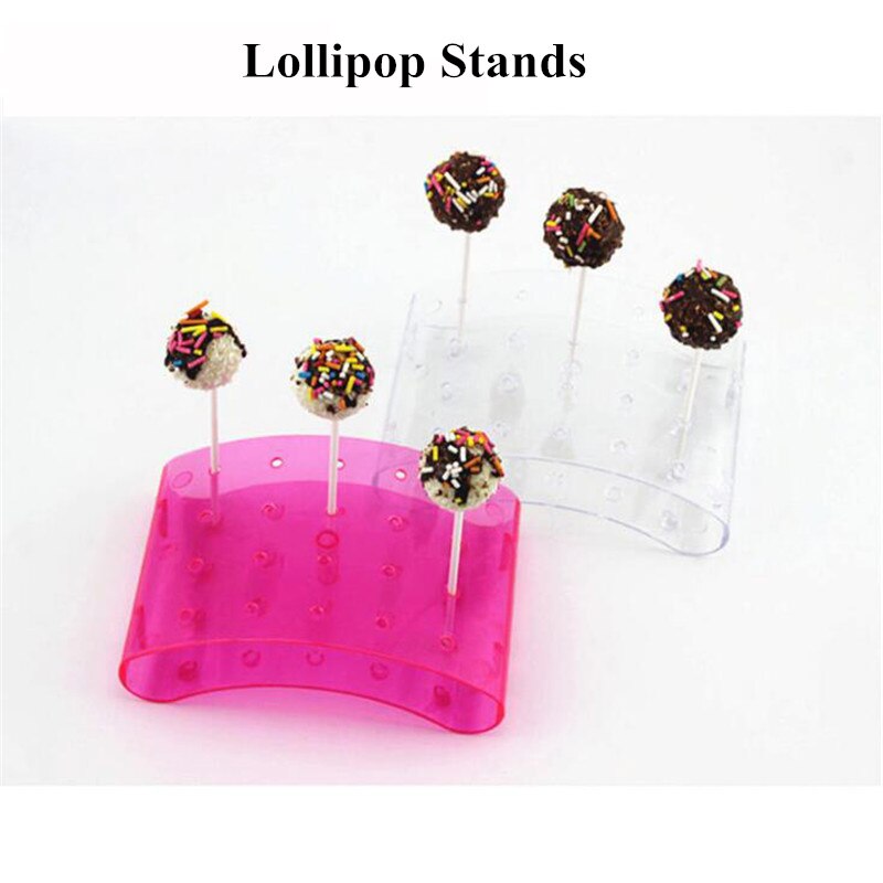 20 Gaten Cake Pop Lolly Stand Display Houder Bases Plank Diy Bakken Gereedschappen U-vormige Display Diy Bakvormen Taart Keuken gadgets