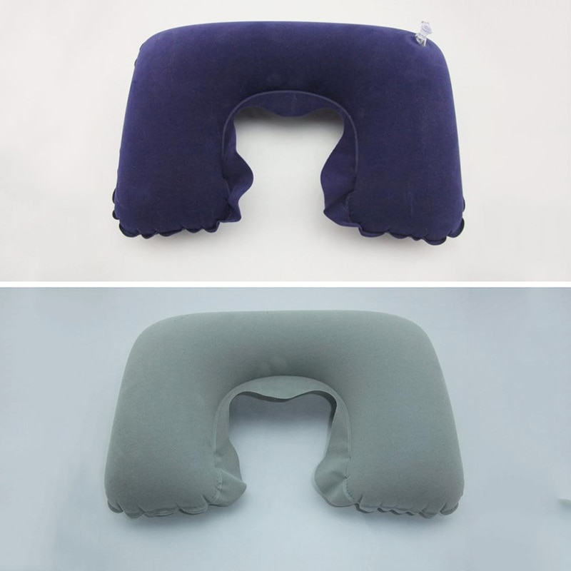 Kleur U-vorm Reizen Kussen voor Vliegtuig Opblaasbaar Nekkussen Reizen Accessoires Comfortabele Kussens voor Sleep Thuis Textiel