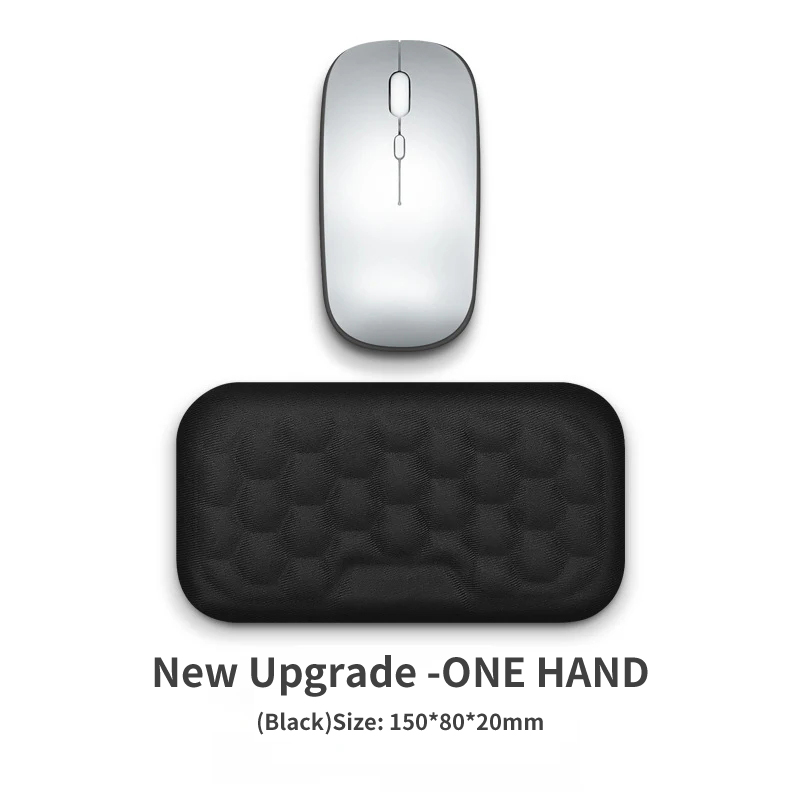 Polssteun voor toetsenbord, muis en toetsenbord, ergonomische polssteun voor computer, toetsenbord en laptop.: Marineblauw