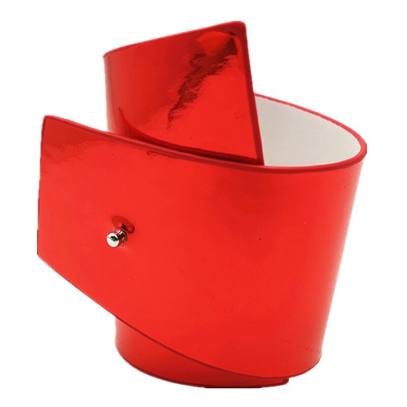 Gold-Farbe Armbänder glänzend Leder Frauen Charme Schmuck Jahrgang Stil Handgemachte Straße Beliebte Armreifen: B