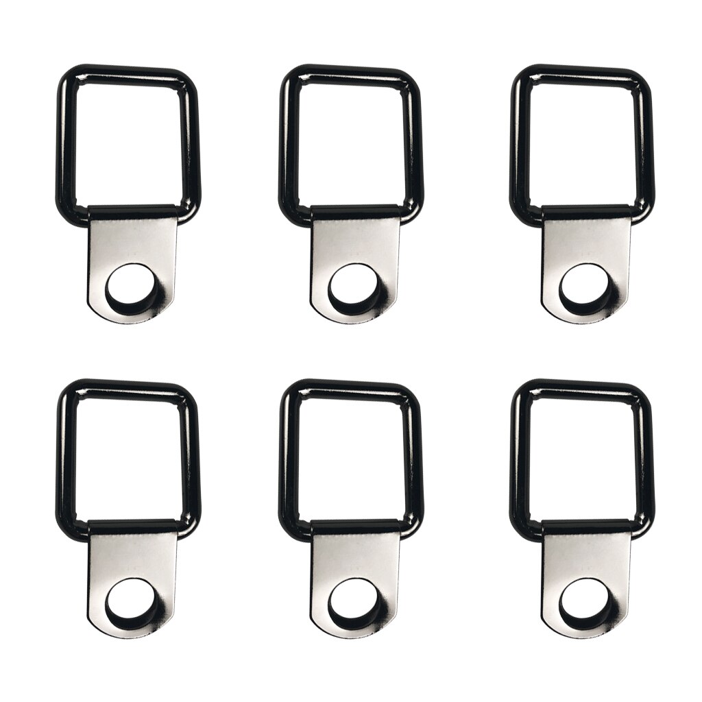 6 Pack D Ring Tie Down Anchors D-Rings Anchor Trailer Anchors Points with Mounting Bracket Tie