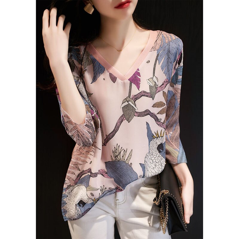 Beyove Vrouwen diepe V-hals T-shirt zomer korte mouw losse casual top T- shirts, Zwart, XXL