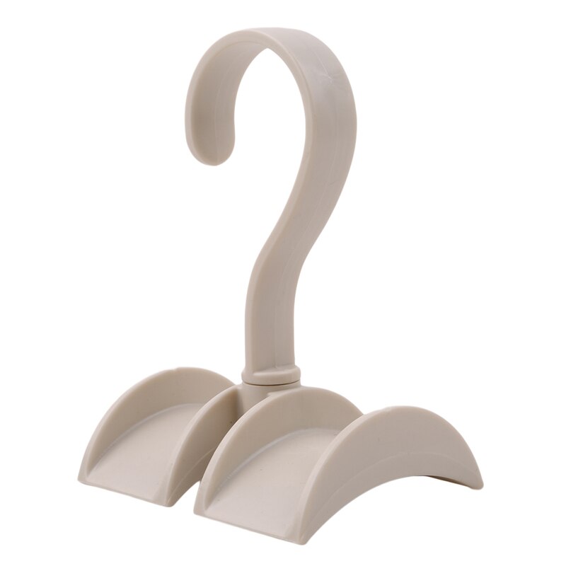 Garderobekast opbergtas opbergrek plastic hanger multifunctionele stropdassenrek spijkervrije tassenhaak: Beige