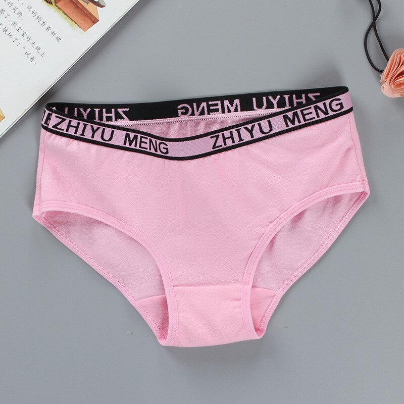 Flickor i bomull barn trosor andas tonårskalsonger boxershorts för barn underkläder 8-14 år: Tnn 0256 rosa
