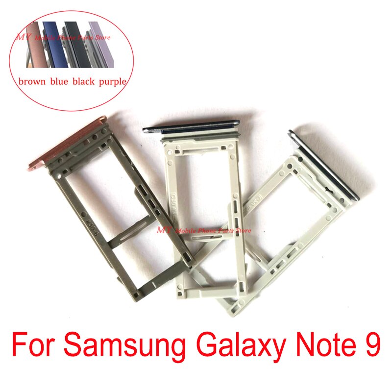 Dual Enkele Sim-kaart Lade Houder Slot Adapters Voor Samsung Galaxy Note 9 Note9 N960 Sim Lade Houder Slechts Enkele met Waterdichte