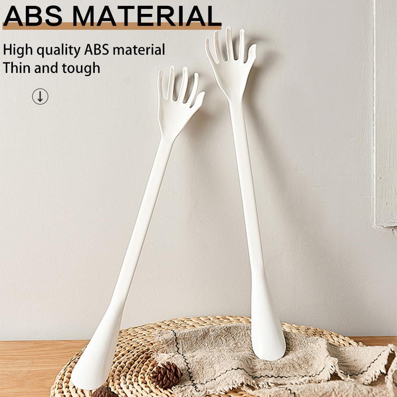 Łyżka robić butów ze skrobaczka robić pleców podwójne zastosowanie 19.7 &quot;długa rączka w kształcie dłoni samo-masażer powieść prezenty dla przyjaciół i rodziny J2Y