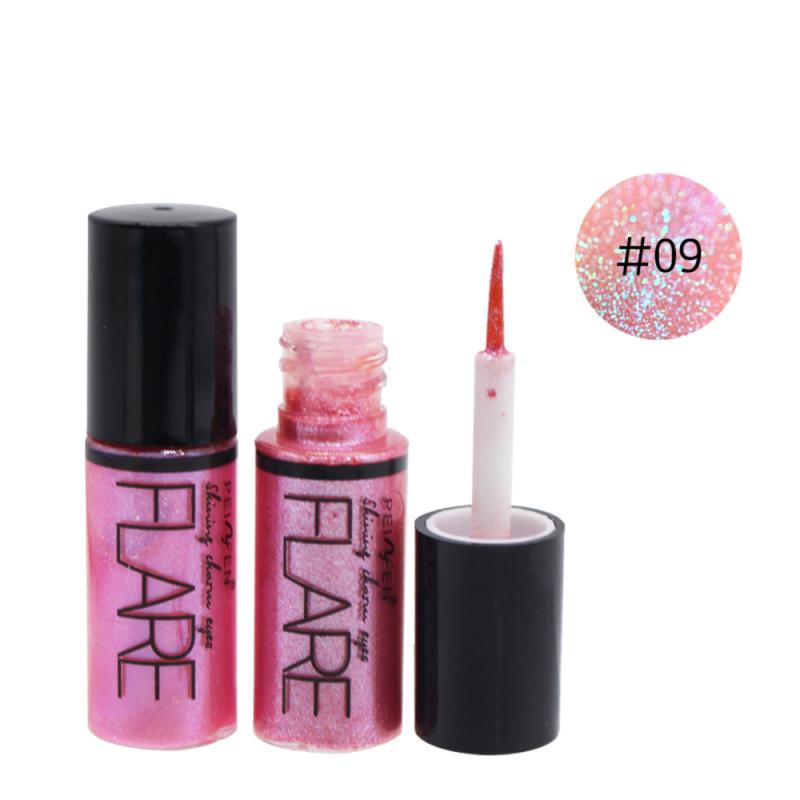 Pärlemorfärgad makeup flytande ögonskugga glitter ögonskugga vattenfast flytande ögonskugga skimmer ögonmakeup slät borsthuvud tslm 1: 09