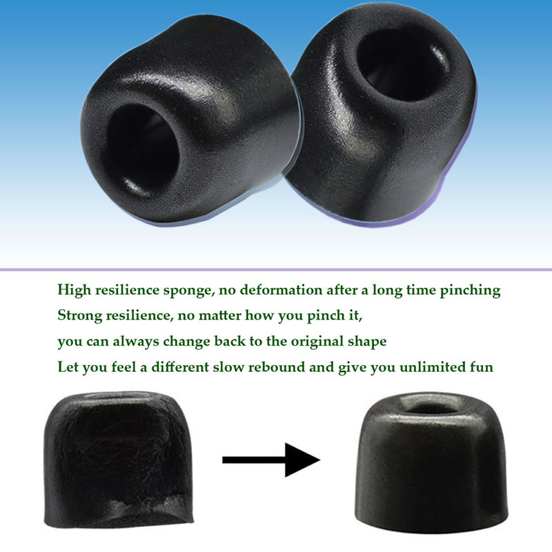 3Pairs Upgrade Memory Foam Eartips T100 3.0mm (L M S) Ear Pads For Shure Se215 Earbuds Great Replacement For In-ear Tips