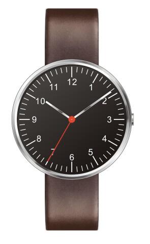 Minimalistiske ure quartz urværk tilgængelig: Med brun rem