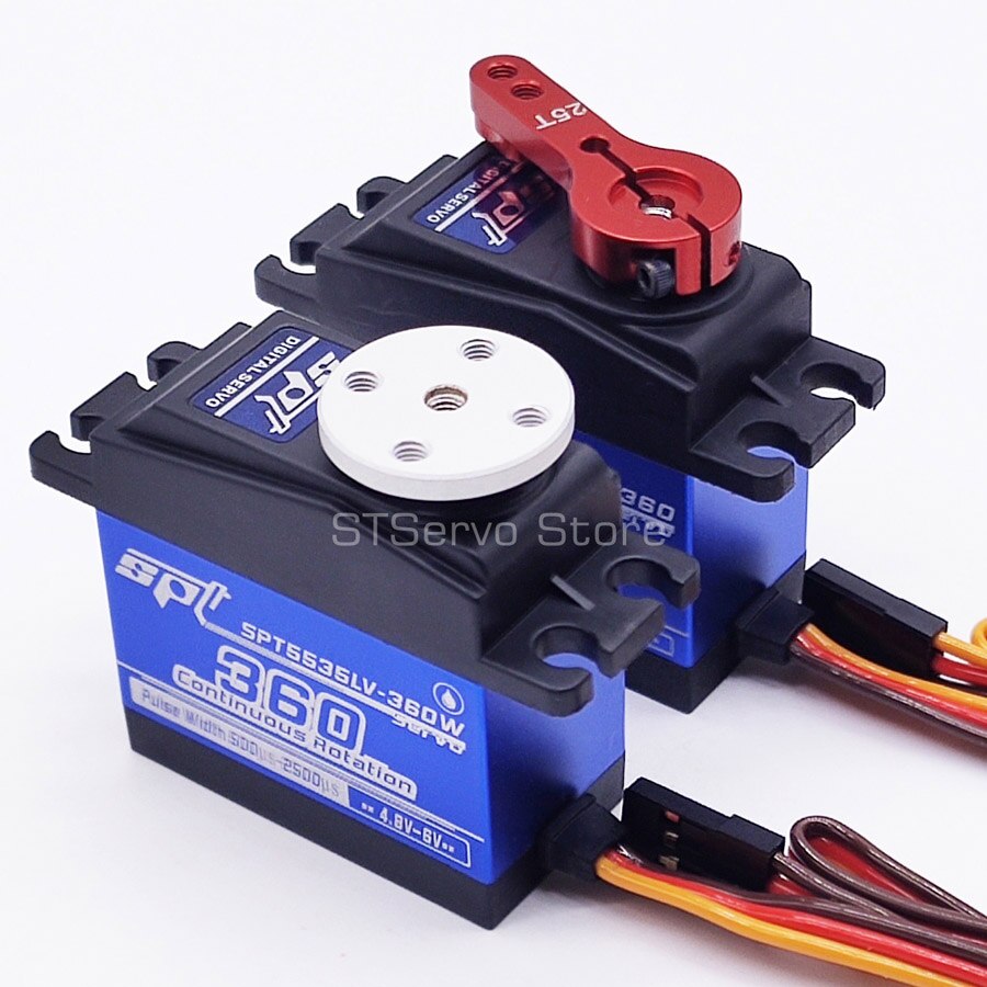 SPT5525LV-360 25kg SPT5535LV-360 35kg full metal gears standard digital servo 360 continuous rotation rotary RC Crawler capstan