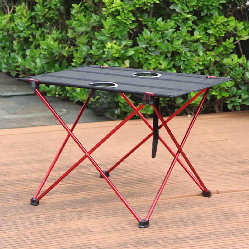 Udendørs campingbord bærbart foldbart skrivebordsmøbler letvægts aluminium vandreture klatring picnic strand foldebord