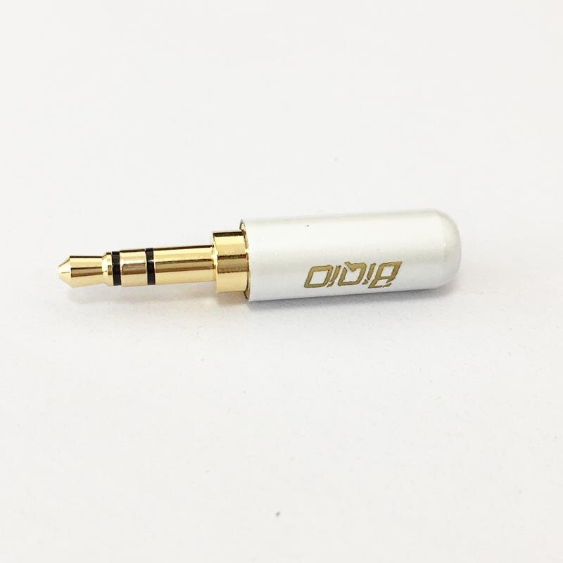 2pcs 3.5mm male connector dual channel earphone plug soldering terminal