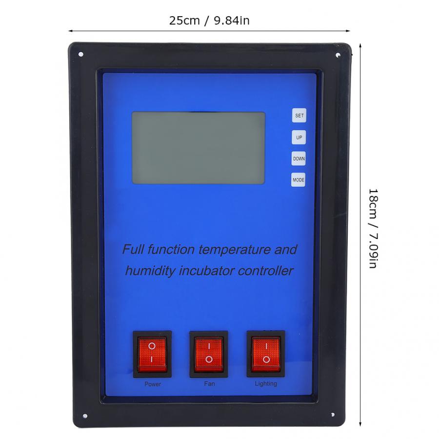 Pro Egg Incubator Intelligent Temperature Humidity Controller Multifunction Automatic Incubator 180-240V