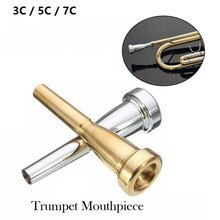 Profissional trompete bocal meg 3c 5c 7c tamanho para bach iniciante exercitador parte liga trompete dedo exercitador acessório