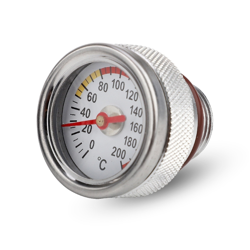 M20 x 1.5 motorcykeloljetemperaturmätare motortemperaturmätare tillbehör: Silver-