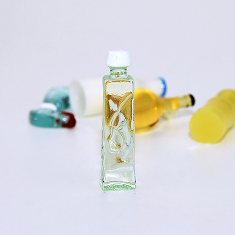 5 Stks 1/12 Poppenhuis Miniatuur Accessoires Mini Kruiden Fles Simulatie Keuken Voedsel Model Speelgoed voor Poppenhuis Decoratie