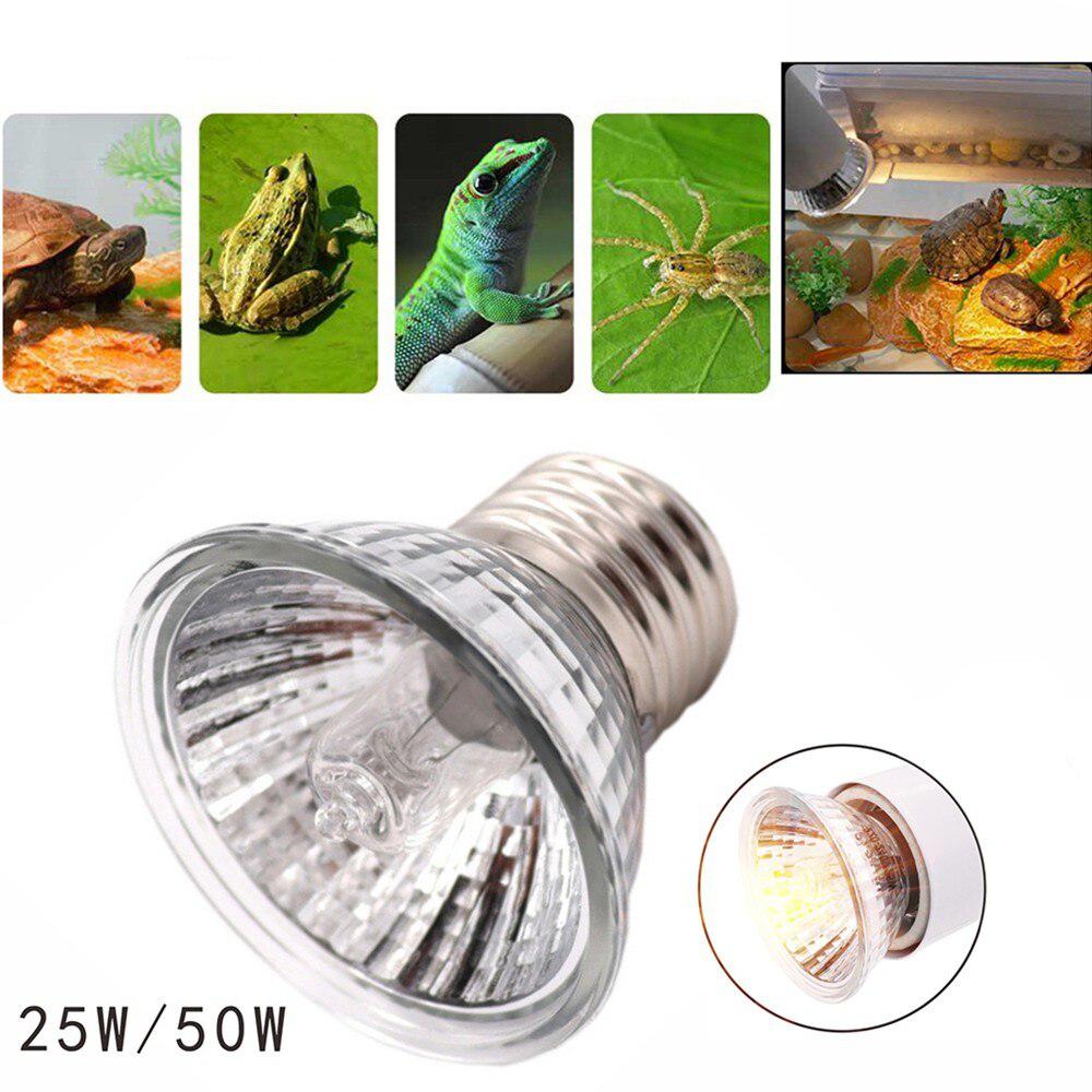 E27 25W 50W UVA + UVB lámpara para reptiles tortuga mascota disfrutando bombillas UV lámpara de calefacción anfibios lagarto calefacción sol bombilla