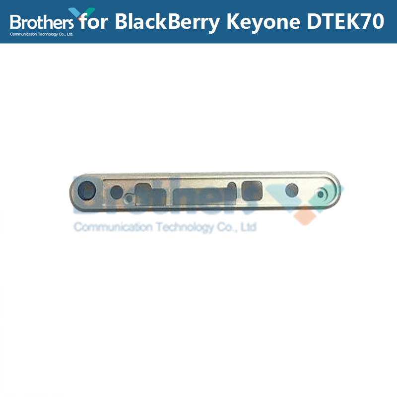 For BlackBerry KEYone DTEK70 DTEK 70 Back Cover Battery Door Housing Flake Top UP Bottom Cover BackCover Phone Replacement: Top no Flake Silver