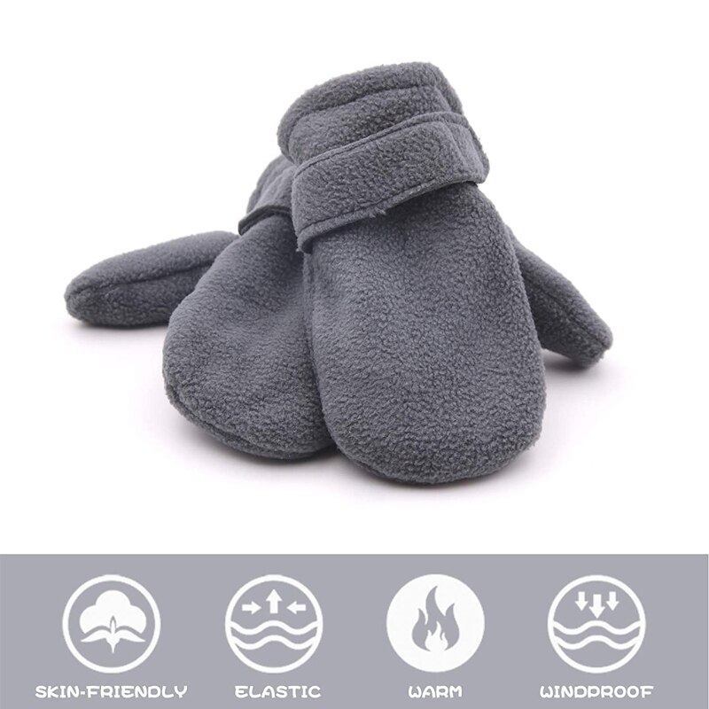 Winter Warm Dikker Baby Handschoenen Peuter Infant Winter Wanten Gevoerd Met Fleece Easy-On Baby Jongens Baby Meisjes Outdoor wanten